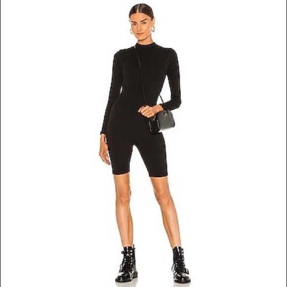 REVOLVE LNA LG Mock Neck Onesie en Black Size XS - Picture 1 of 4
